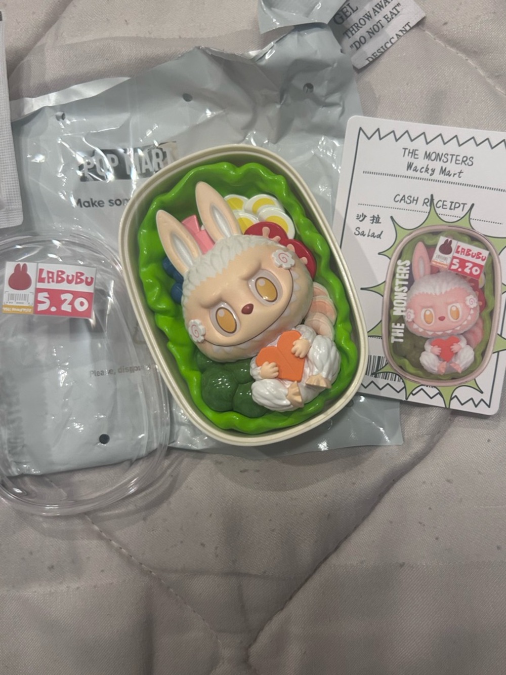 Pop Mart The Monsters Wacky Mart Labubu Figurine - Salad - Picture 7 of 8